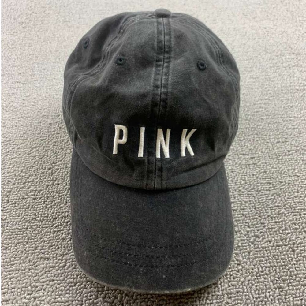 Pink Victorias Secret Baseball Cap One Size Dog Pink‎ Embroidery Curved Brim